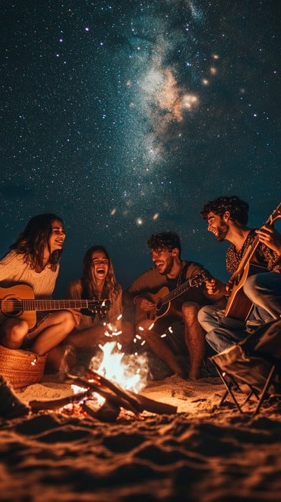 beachside-musical-night-stockcake